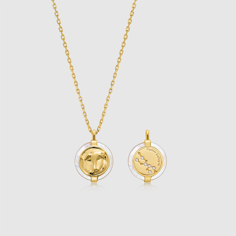 Zodiac Stellar Mother of Pearl Necklace