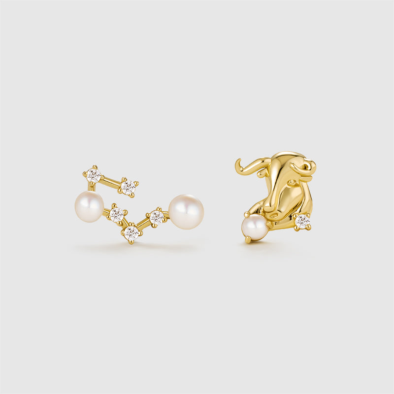 Zodiac Pearl Earrings