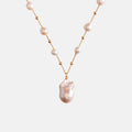 Gypsophila White Baroque Pearl Necklace