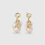 Drift Sand Baroque Pearl Earrings