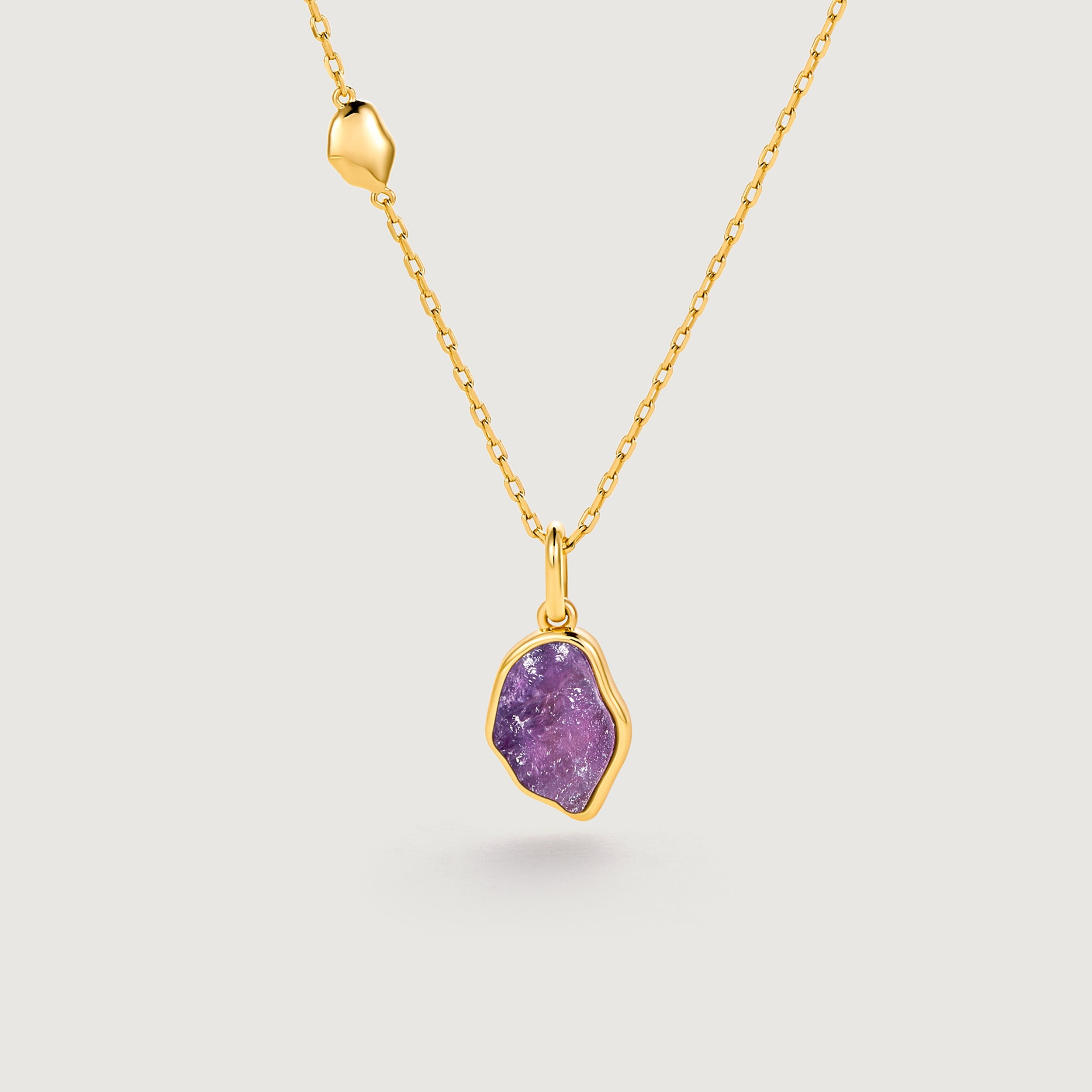 Raw Amethyst Necklace