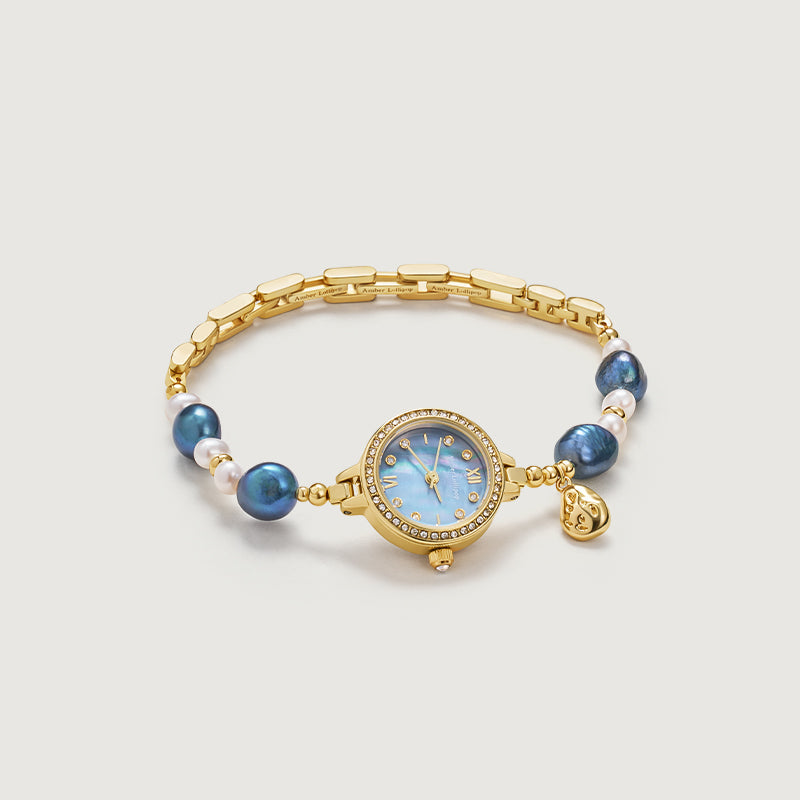 Golden Hour Blue Pearl Watch