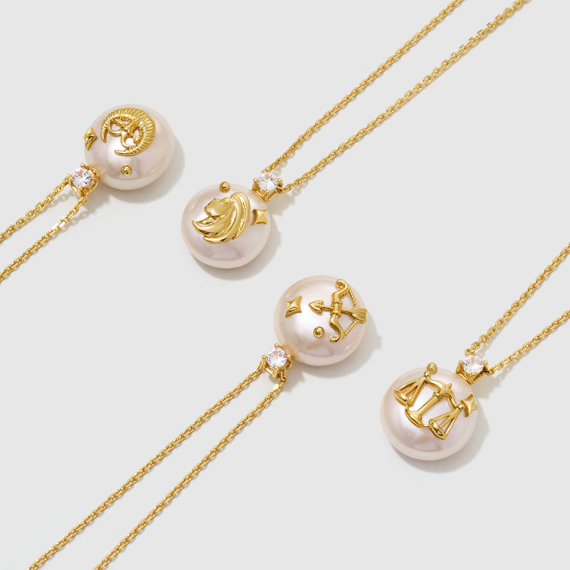 Zodiac Stellar Pearl Necklace