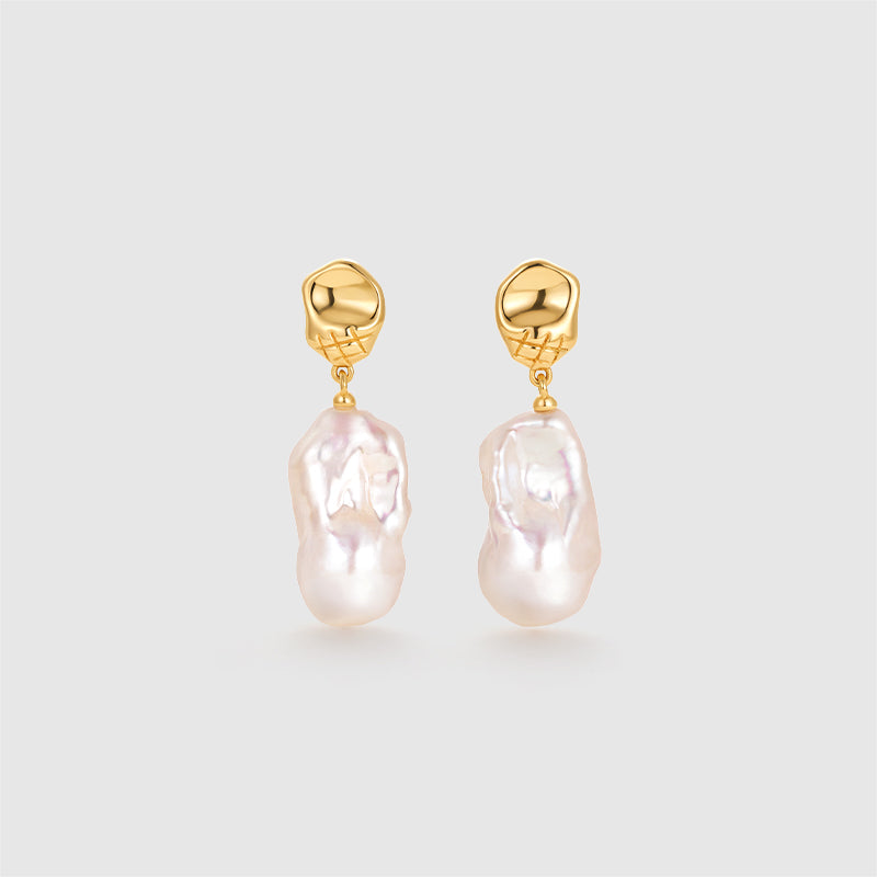 Aurora Baroque Pearl Earrings