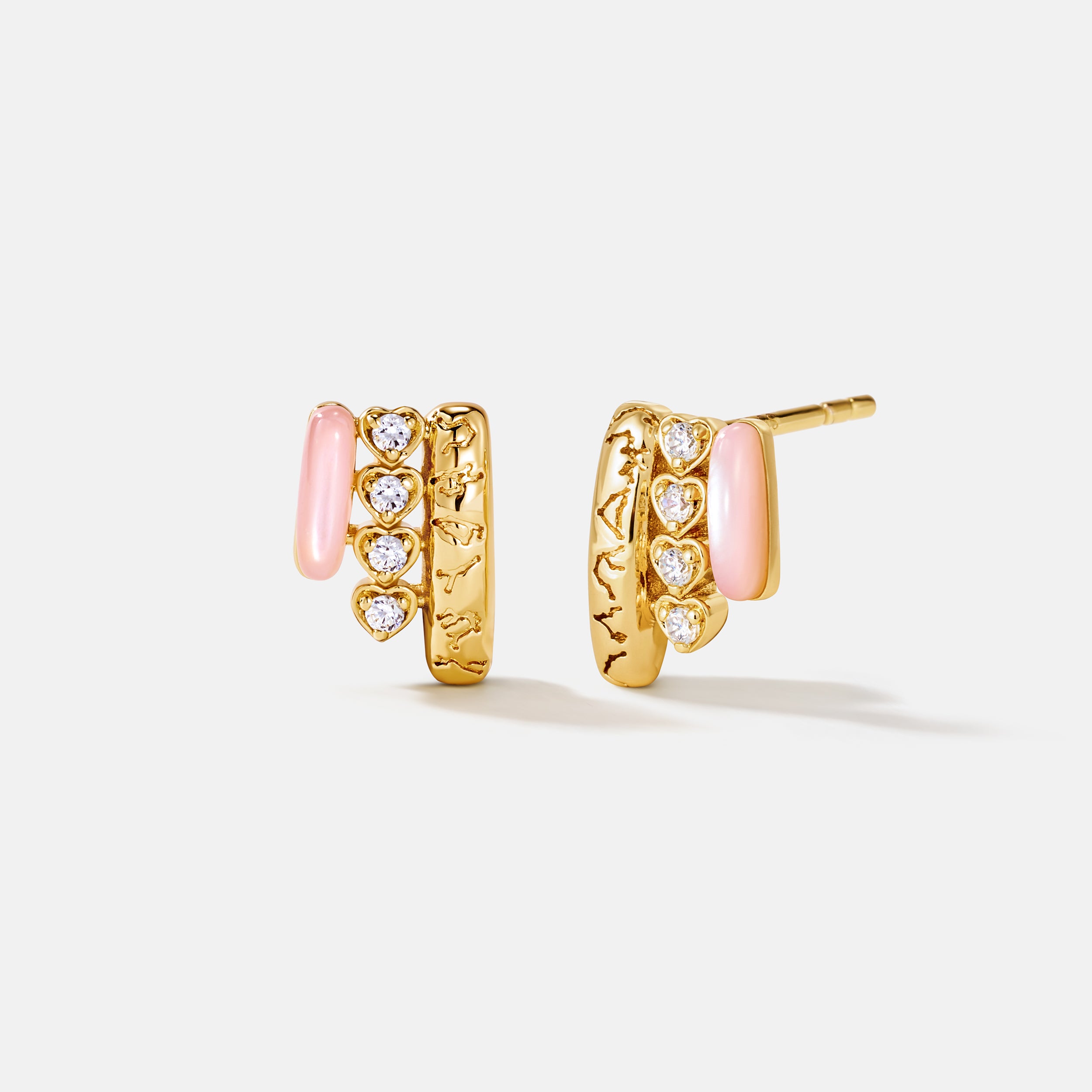 Pink Mother of Pearl Earrings