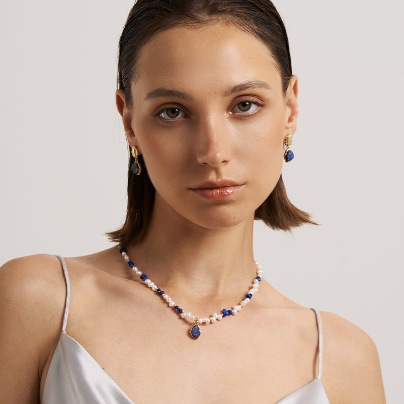 Raw Lapis Lazuli Earrings