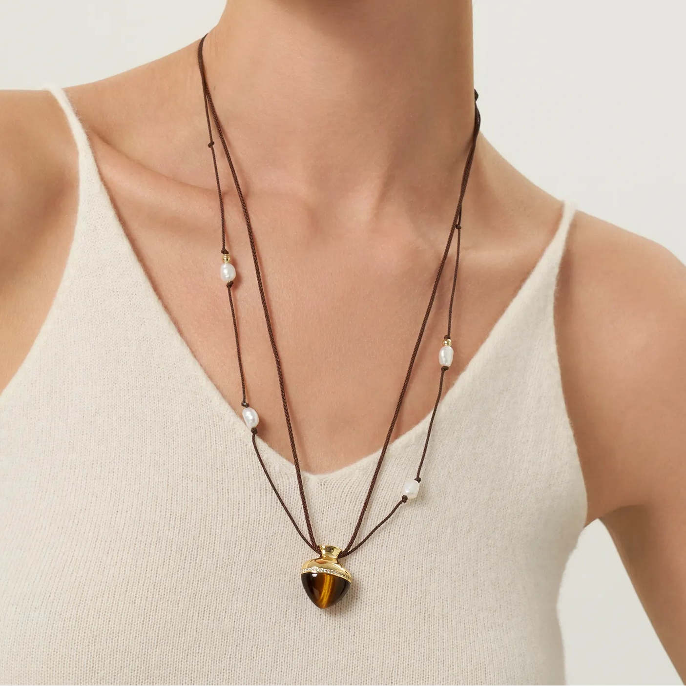 Oracle Tiger's Eye Layered Necklace