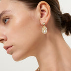 Drift Sand Baroque Pearl Earrings