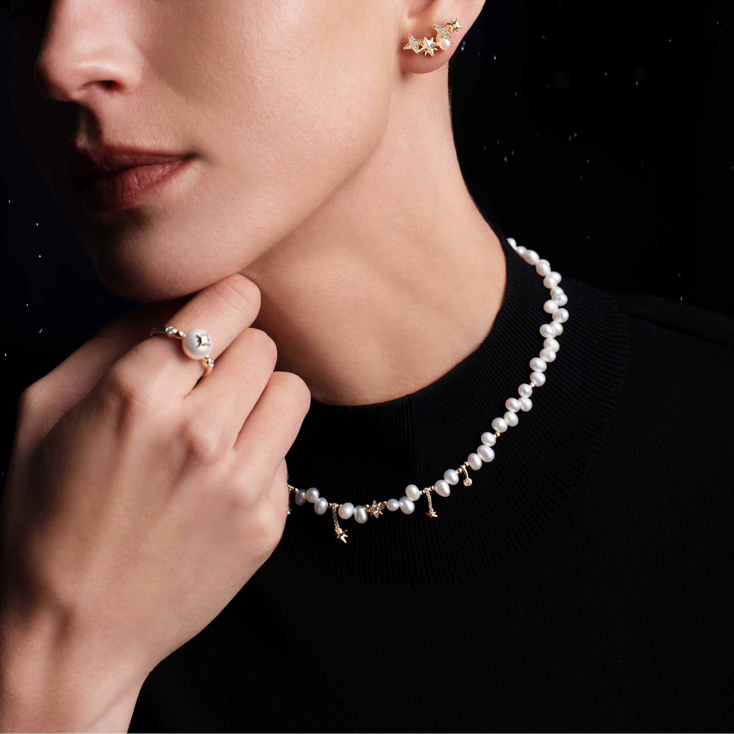 Polaris Pearl Necklace