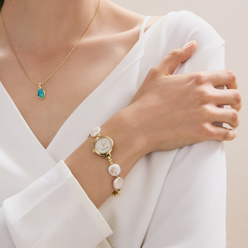 Golden Hour Blush Pearl Watch