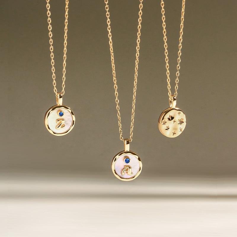Signet Initial Necklace