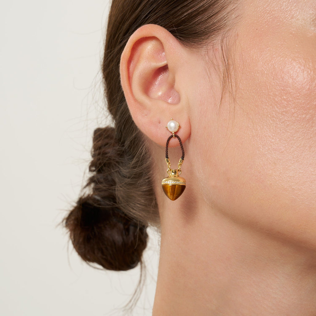 Oracle Tiger’s Eye Drop Earrings