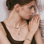 Blue Topaz Drop Earrings
