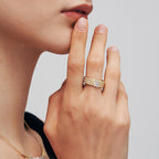 L’Essence Multi-Row Pearl Open Ring