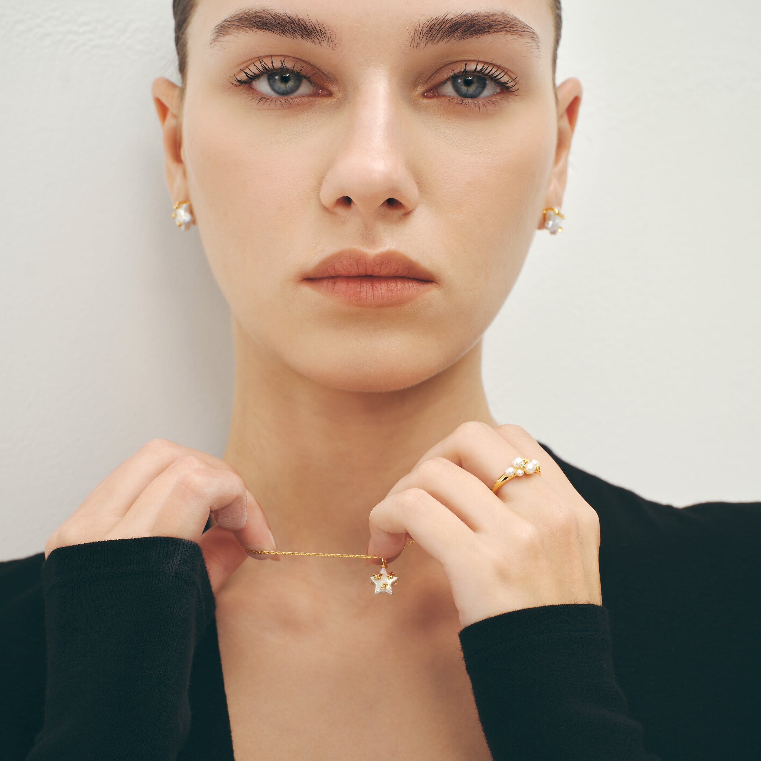 Starlight Pearl Bubble Ring