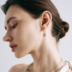 Radiant Star Hoop Earrings