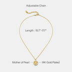 Stellar Zodiac Charm Mother of Pearl Necklace