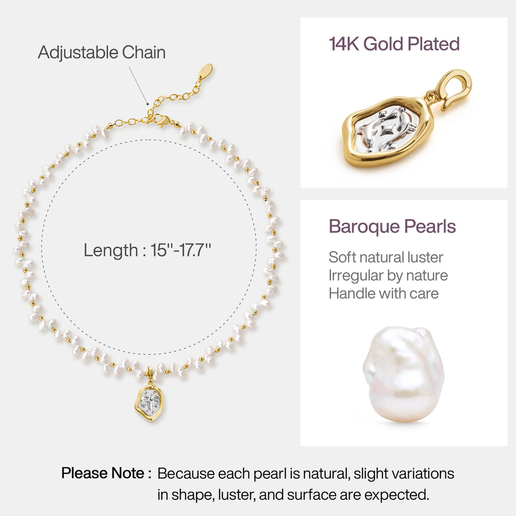 Zodiac Pearl Necklace