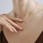 Caramel Coffee Tiger’s Eye Necklace