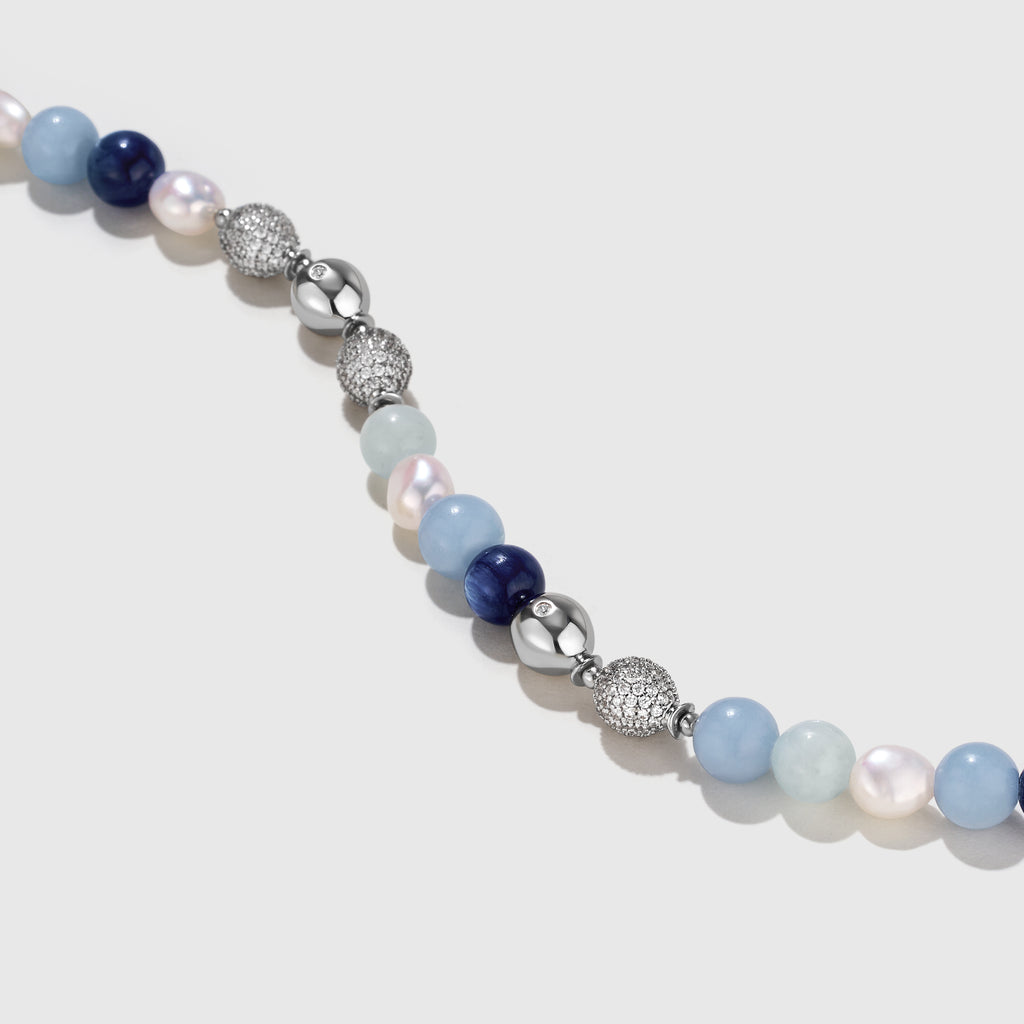 Aquamarine Balloon Necklace