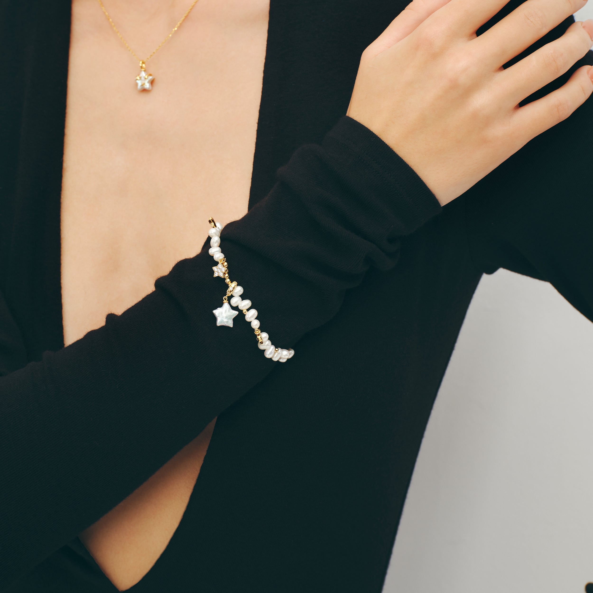 Starlight Irregular Pearl Bracelet