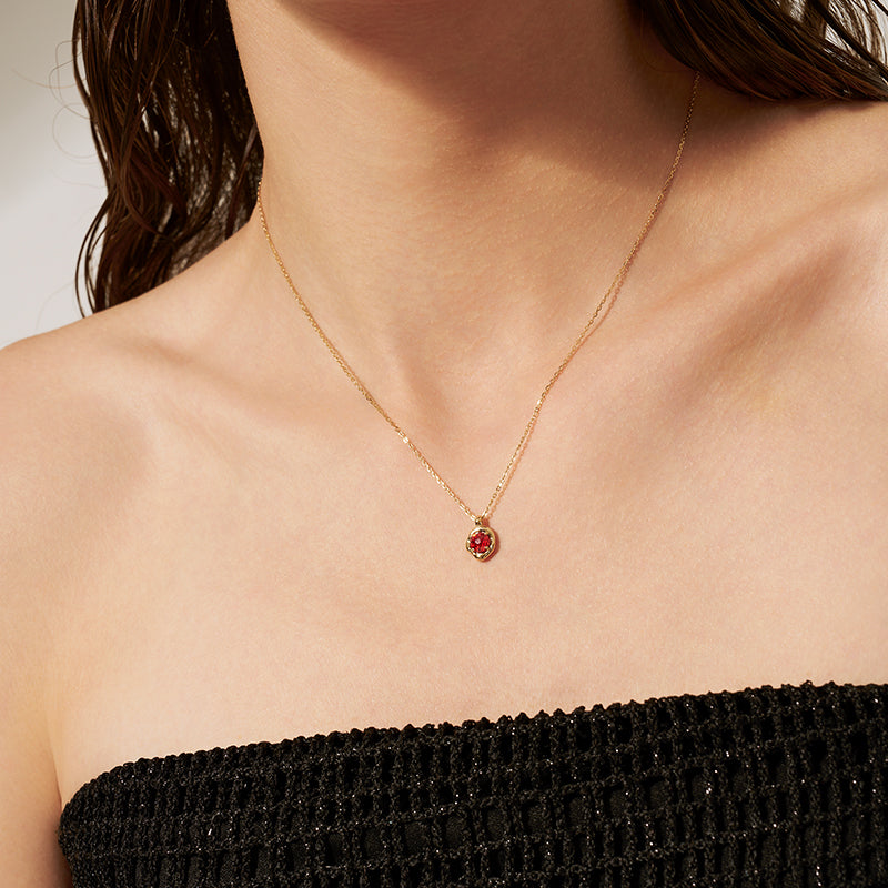 Fireworks CZ Stone Necklace