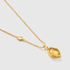 Raw Citrine Necklace - Amber Lollipop