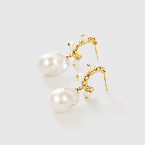 Waltz Baroque Pearl Earrings - Amber Lollipop