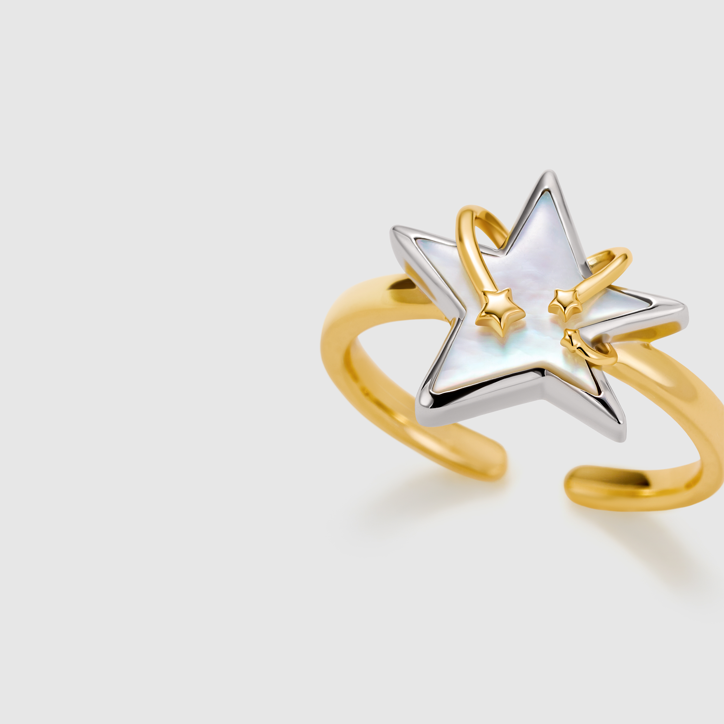 Meteor Mother-of-Pearl Ring