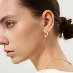 Drift Sand Pearl Silver Earrings