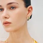 Chloris Pansy Earrings