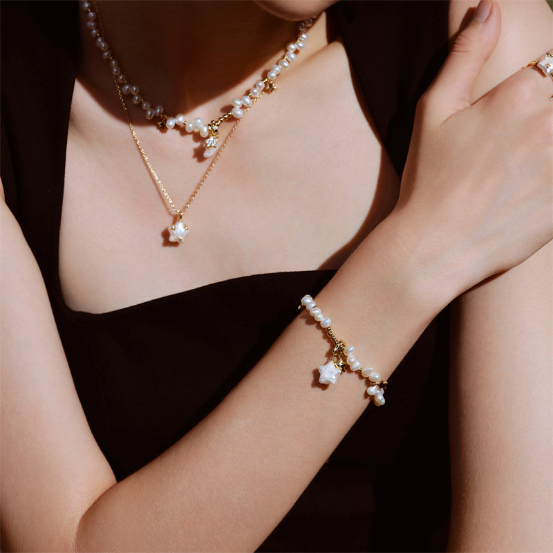 Starlight Irregular Pearl Bracelet