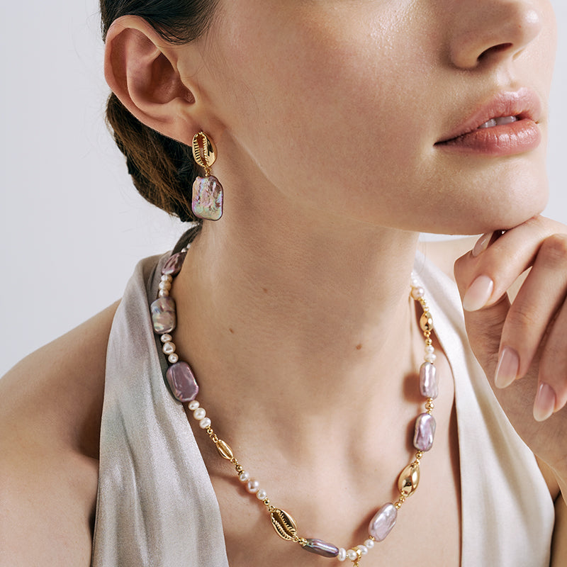 Sea Treasure Baroque Pearl Earrings
