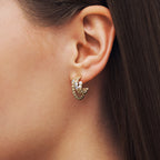 L’Essence Layered Pearl Hoop Earrings