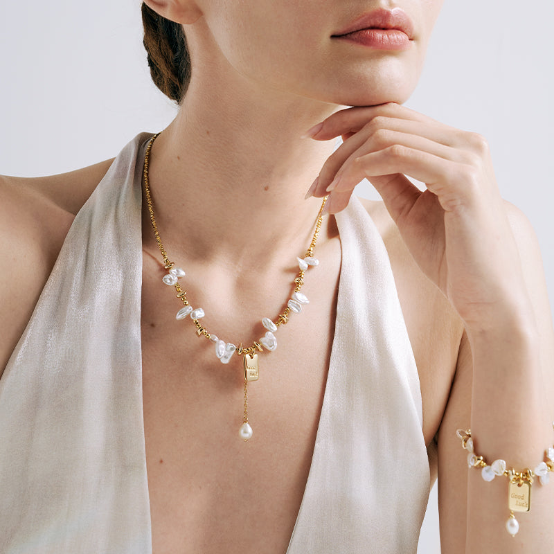 Good Luck Keshi Pearl Necklaces