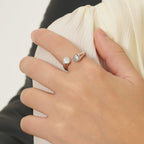 Drift Sand Silver Open Ring