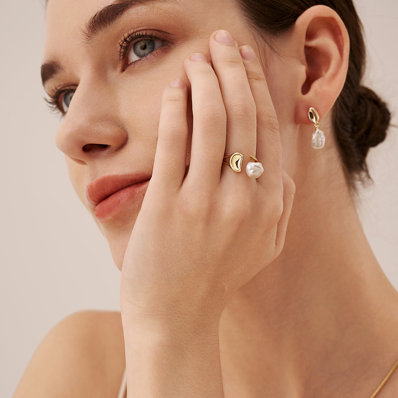 Floriography Pearl Earrings