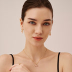 Blush Heart Rose Quartz Necklace