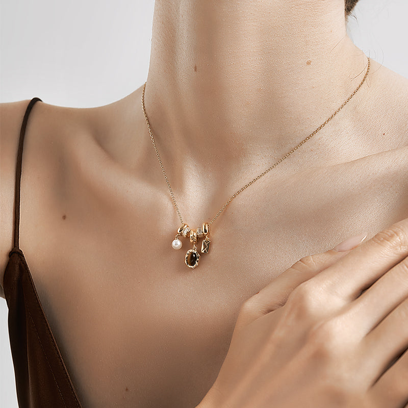 Tiger’s Eye Charm Necklace
