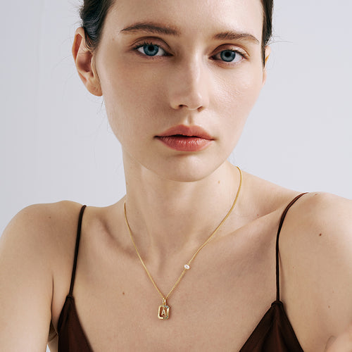 Be Myself Initial Necklace
