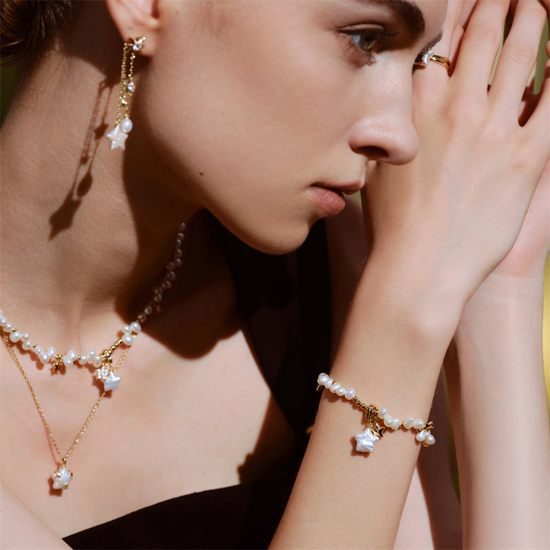 Starlight Irregular Pearl Bracelet