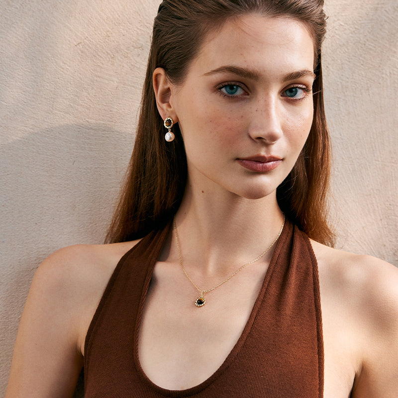 Caramel Coffee Tiger’s Eye Necklace