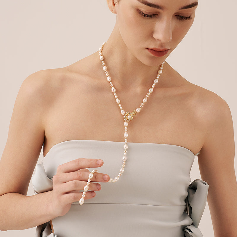 Adjustable Baroque Pearl Necklace