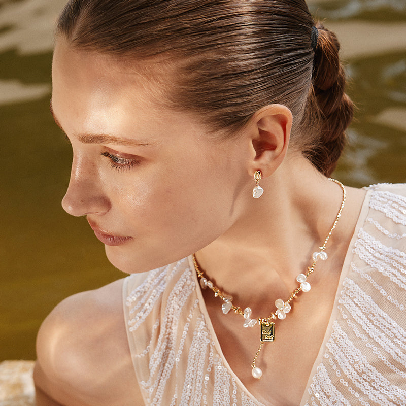 Floriography Pearl Earrings
