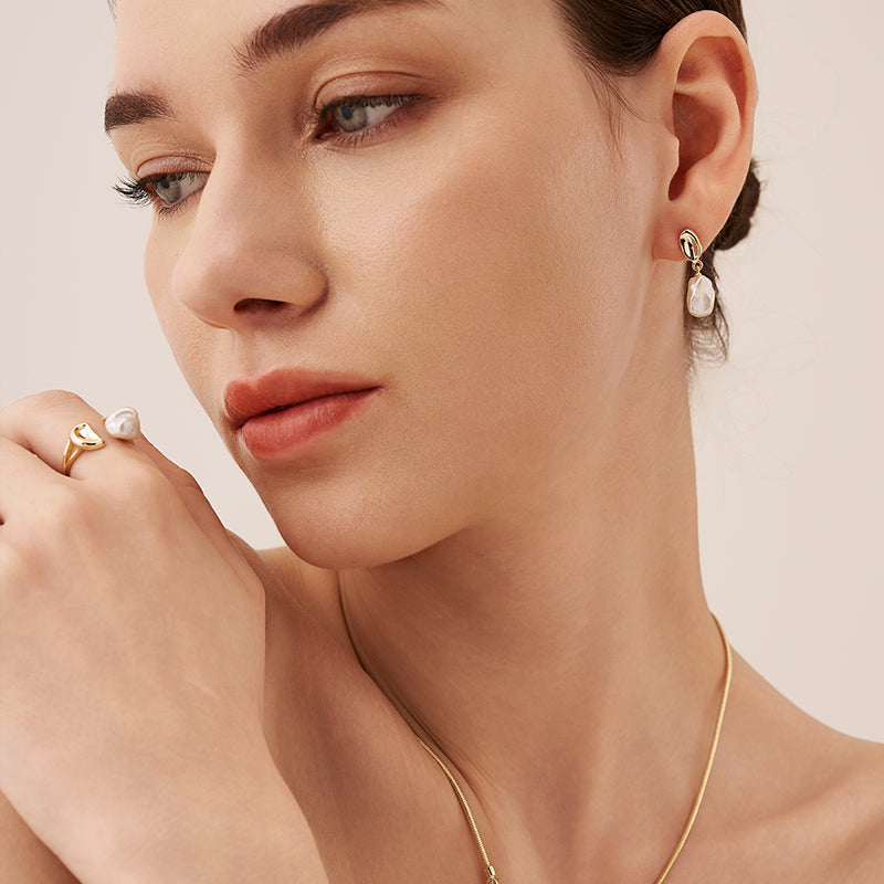 Floriography Pearl Earrings