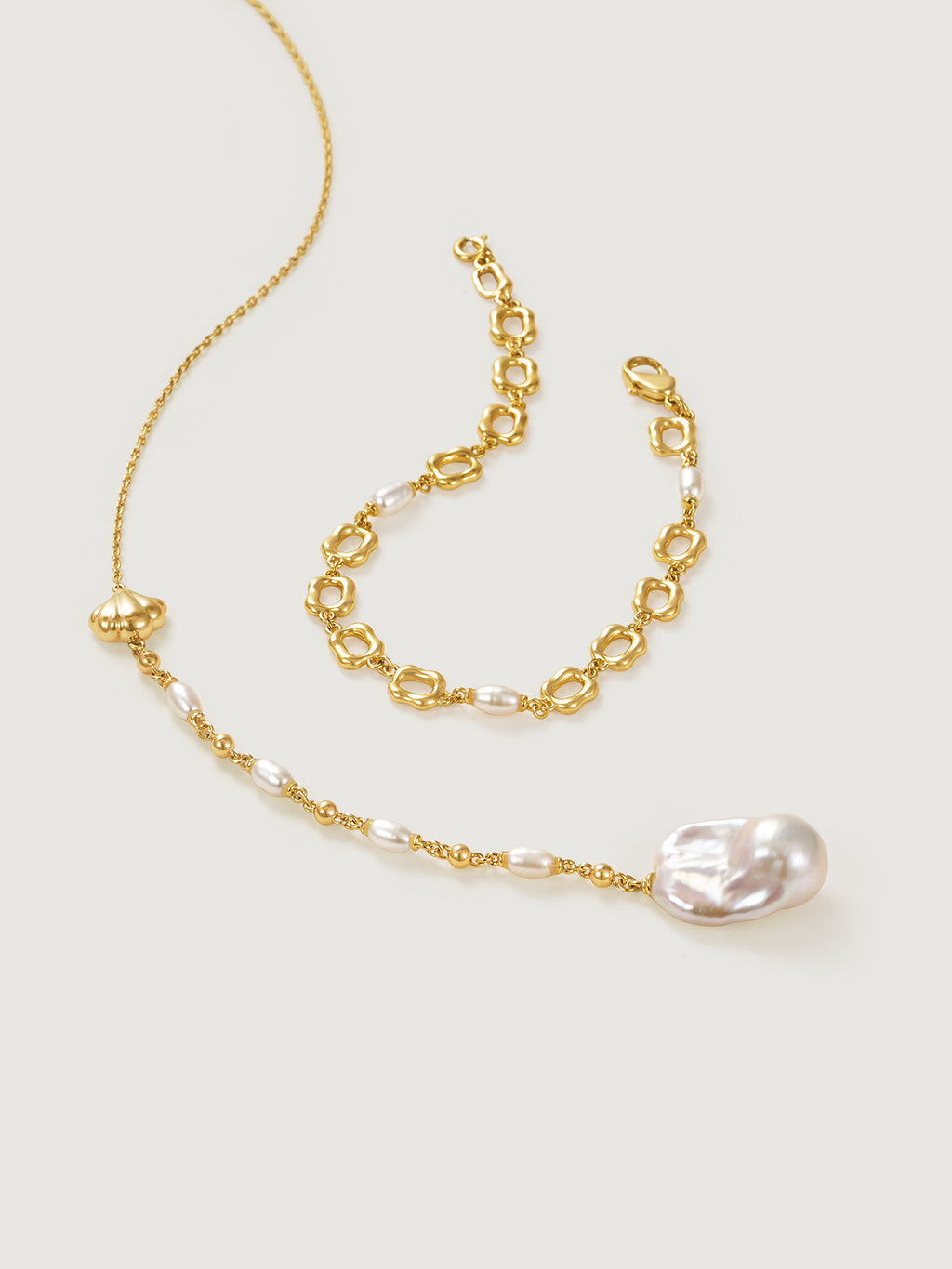 Adjustable Baroque Pearl Necklace