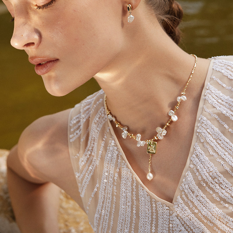 Good Luck Keshi Pearl Necklaces