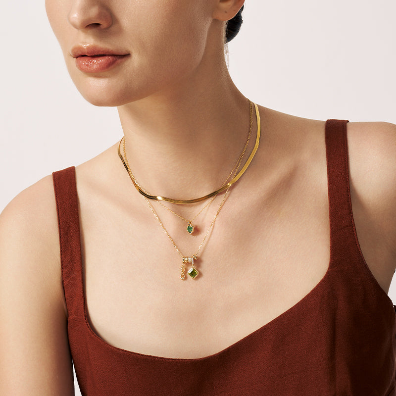Birthstone Charm Necklace