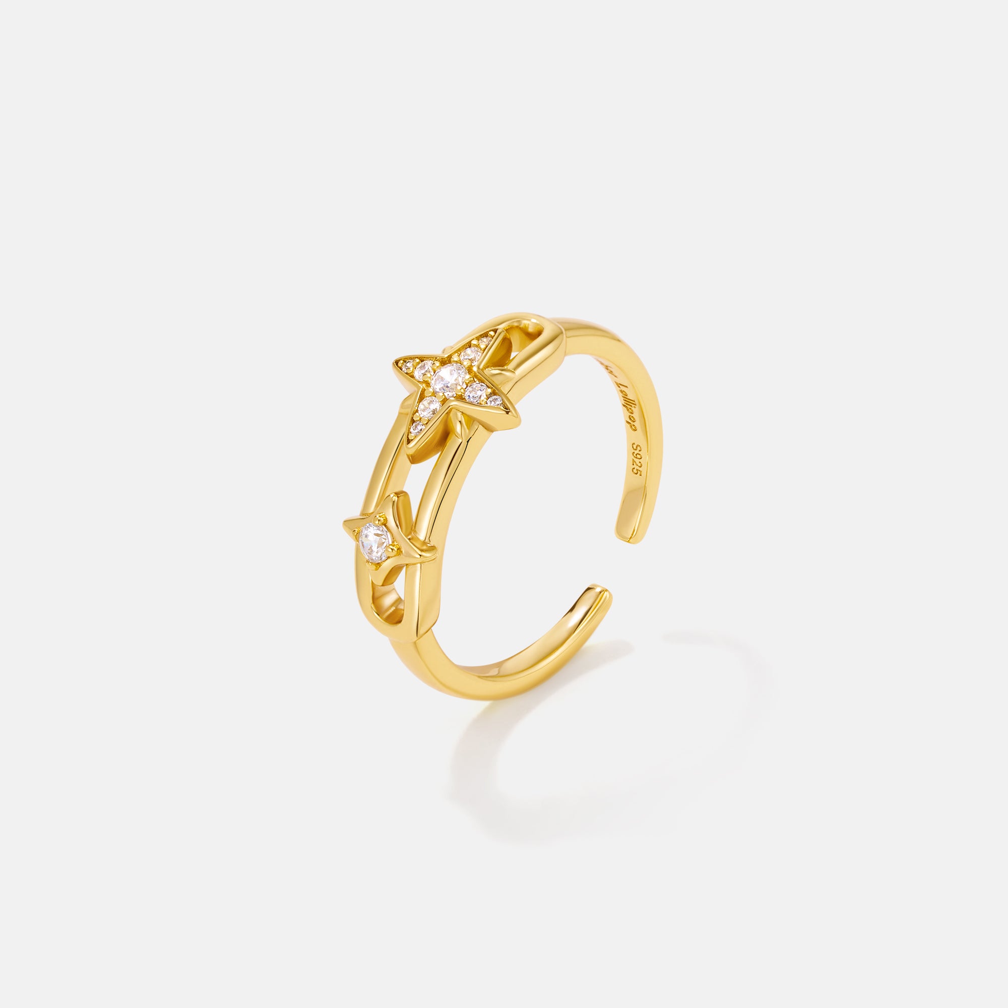 Celestial Star Paperclip Ring