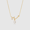Floriography Pearl Curve Necklace